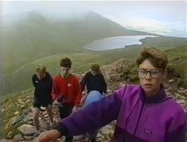 Lukas leads the pack on Ben Nevis